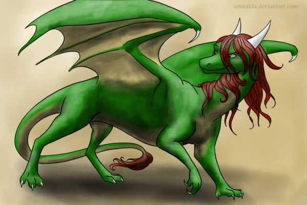 Click to view full size image
 ============== 
Rashau by Amiralda (http://amiralda.deviantart.com/)
A commission of Rashau by Amiralda on DA
Keywords: Rashau, Amiralda, Commission, dragon