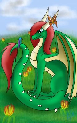 Click to view full size image
 ============== 
Rashau Commission by Kal0wen (http://kal0wen.deviantart.com/)
Keywords: Rashau, Commission, Kal0wen, Deviantart, Dragon