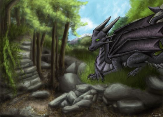 Click to view full size image
 ============== 
Korageth The Black Dragon by LavaHearts626 - http://lavaheart626.deviantart.com/
Keywords: Korageth, Commission, LavaHearts626, DA, Dragon 