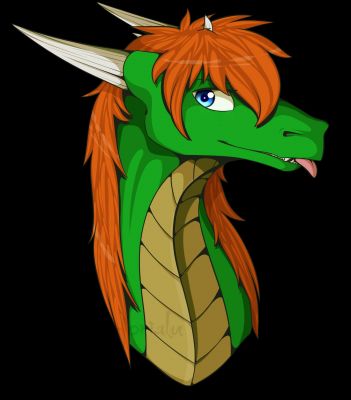 Click to view full size image
 ============== 
Beautiful Rashau Headshot by Yorialu on Deviant Art: (http://yorialu.deviantart.com/)
Keywords: Beautiful, Awesome, Accurate, Rashau, Dragon, Yorialu, Commission